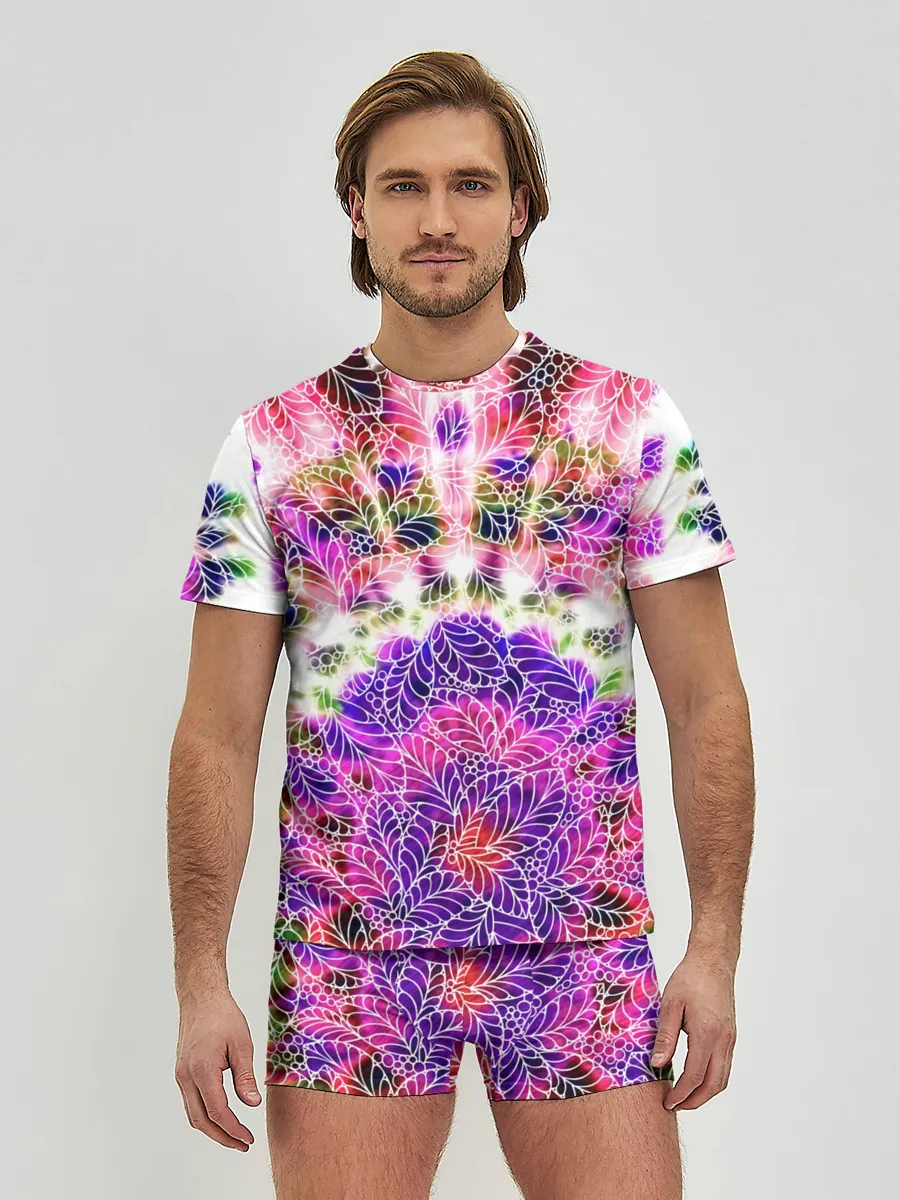 Мужские трусы с футболкой / Тай-дай