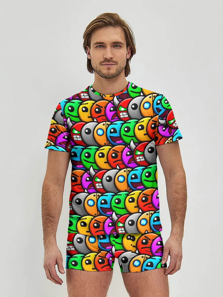 Мужские трусы с футболкой / GEOMETRY DASH