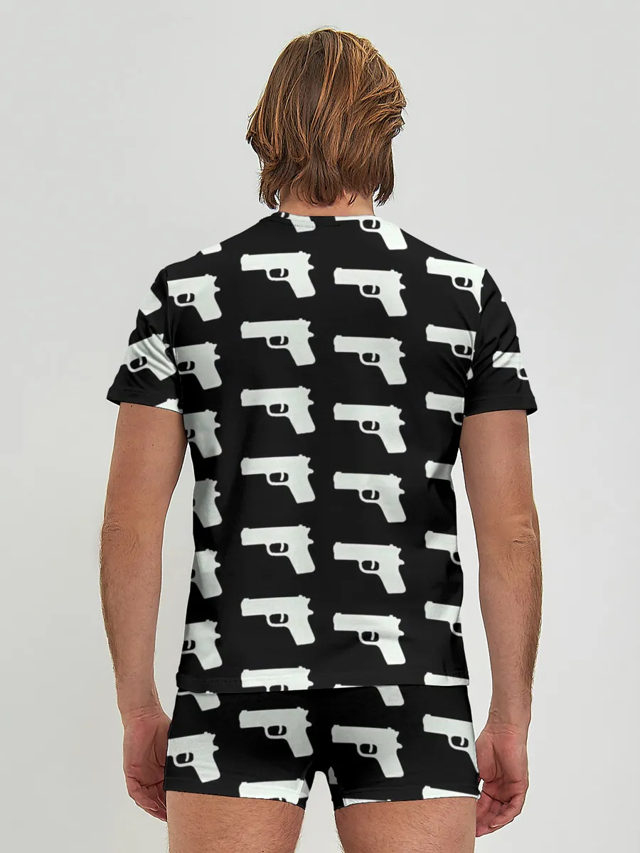 Мужские трусы с футболкой / Пистолеты