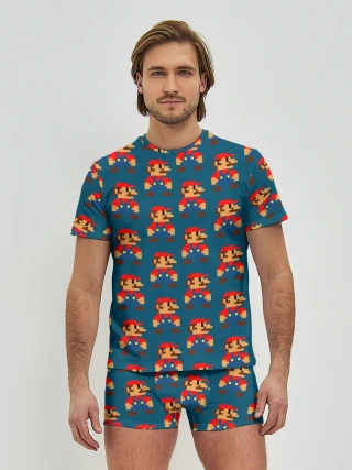 Мужские трусы с футболкой / Марио