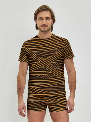 Мужские трусы с футболкой / ГЕОРГИЕВСКАЯ ЛЕНТА КАМУФЛЯЖ