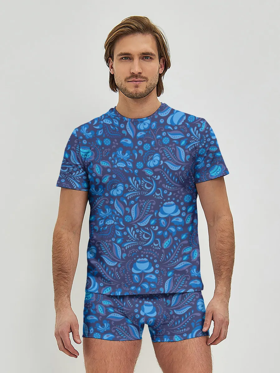 Мужские трусы с футболкой / ГЖЕЛЬ