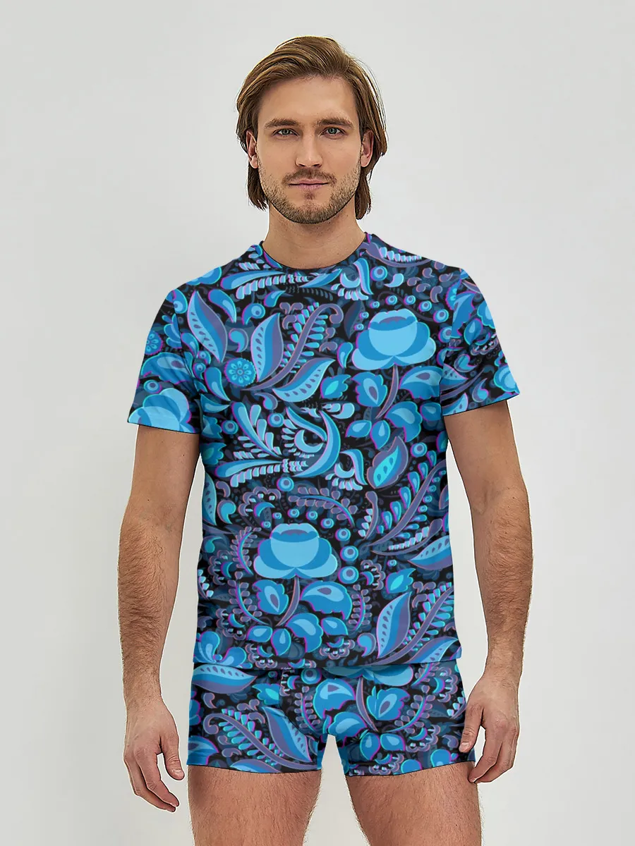 Мужские трусы с футболкой / ГЖЕЛЬ ГЛИТЧ | GG | ГГ