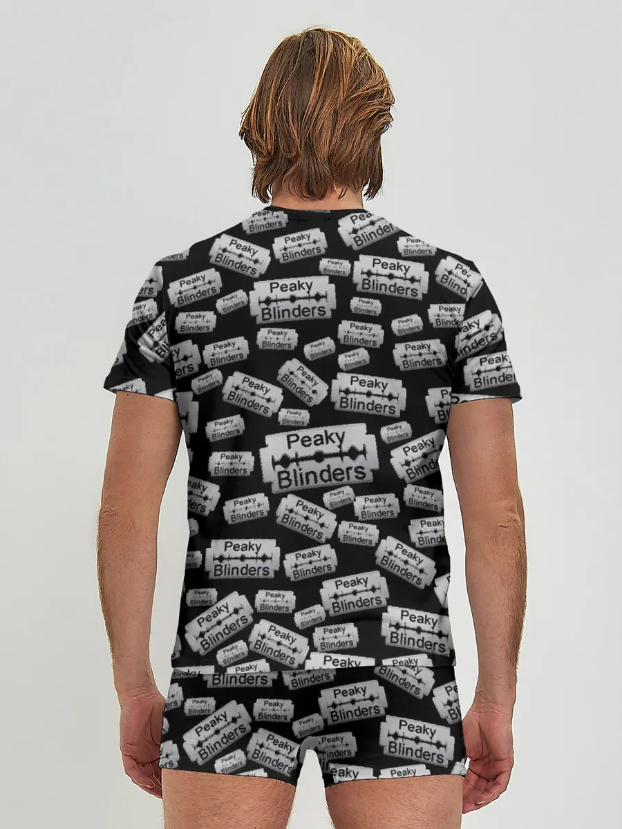 Мужские трусы с футболкой / Peaky Blinders Лезвие Паттерн