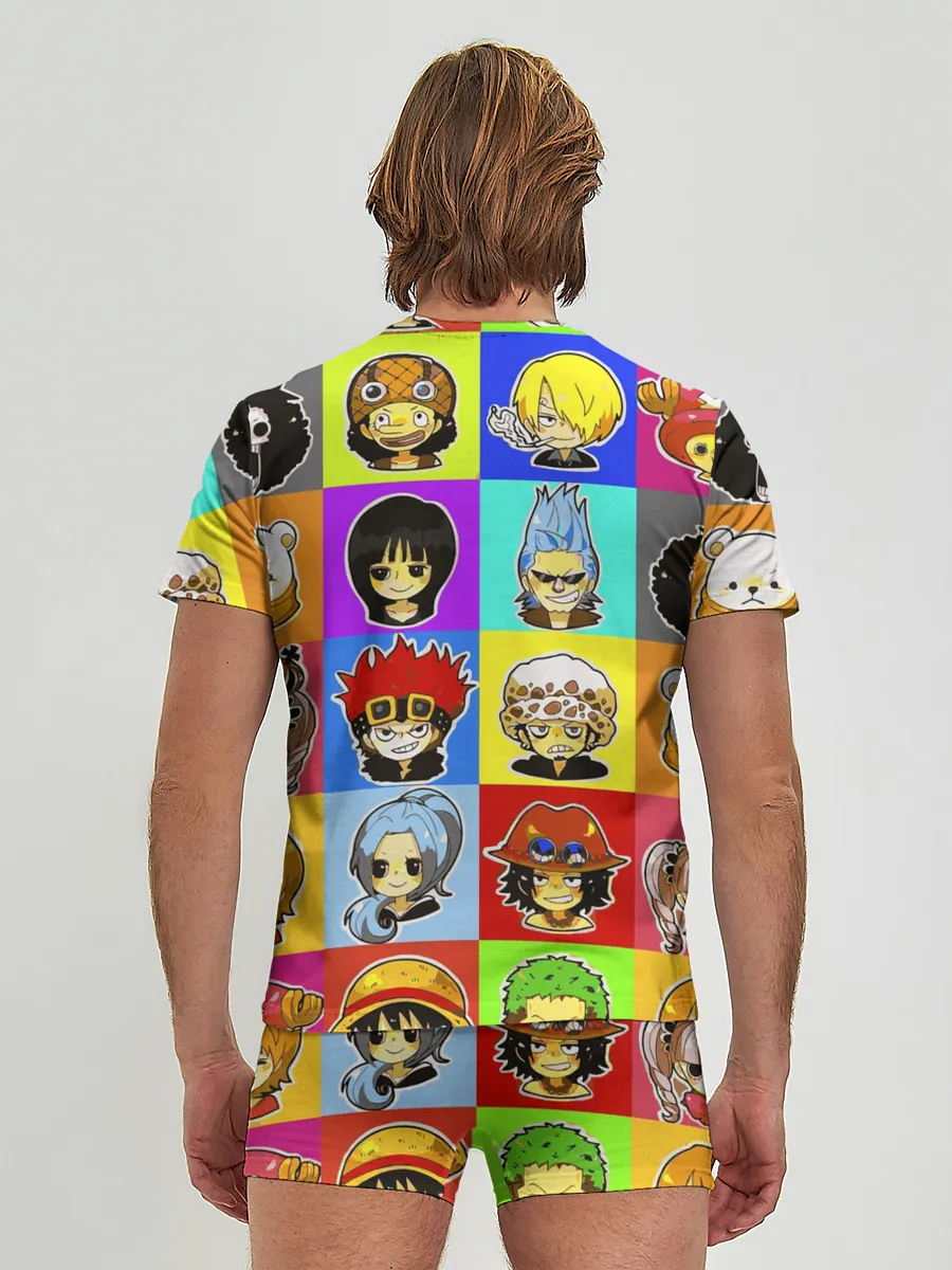 Мужские трусы с футболкой / ONE PIECE / ВАН ПИС / УЗОР