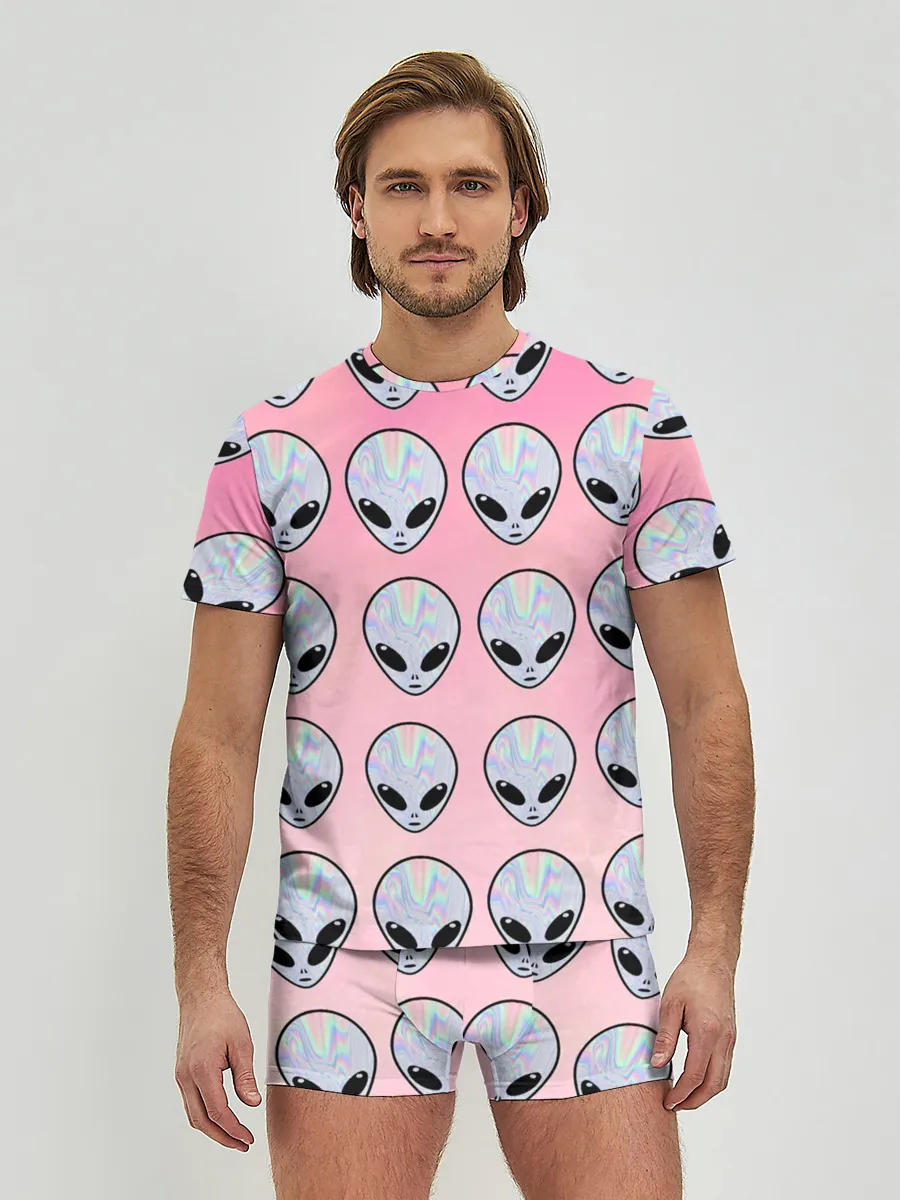 Мужские трусы с футболкой / Гламурные пришельцы