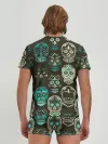 Мужские трусы с футболкой / Черепа с узорами
