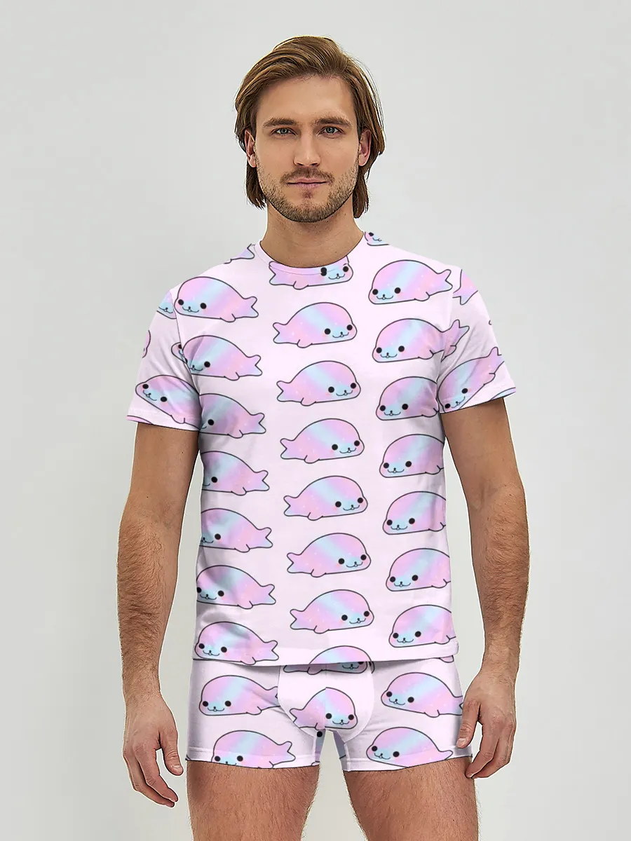 Мужские трусы с футболкой / Нерпы