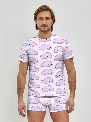 Мужские трусы с футболкой / Нерпы