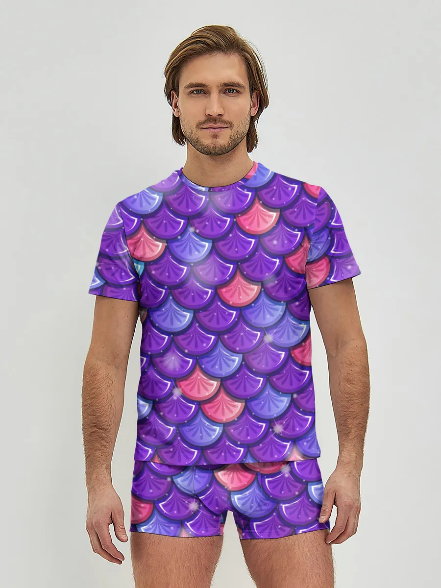 Мужские трусы с футболкой / РУСАЛКА | ЧЕШУЯ