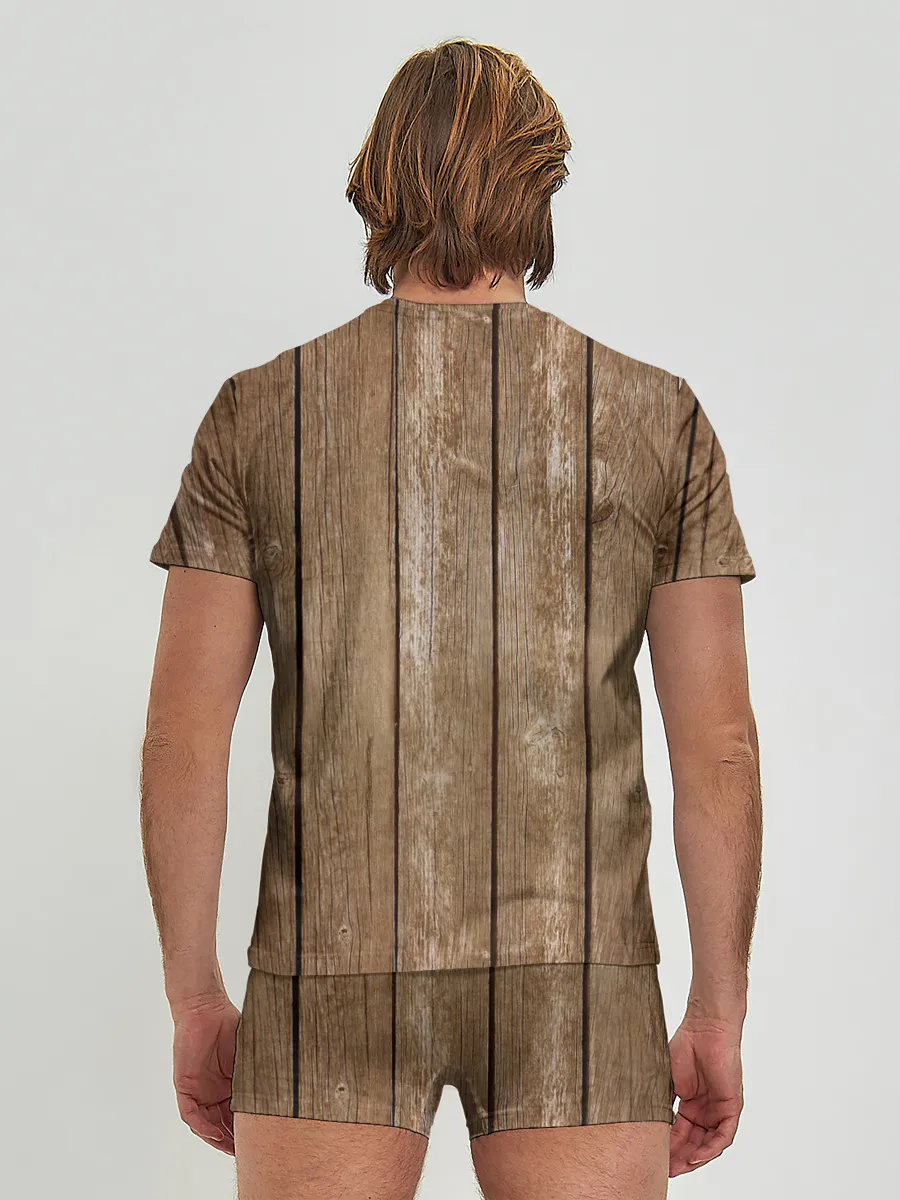 Мужские трусы с футболкой / Texture. Wood