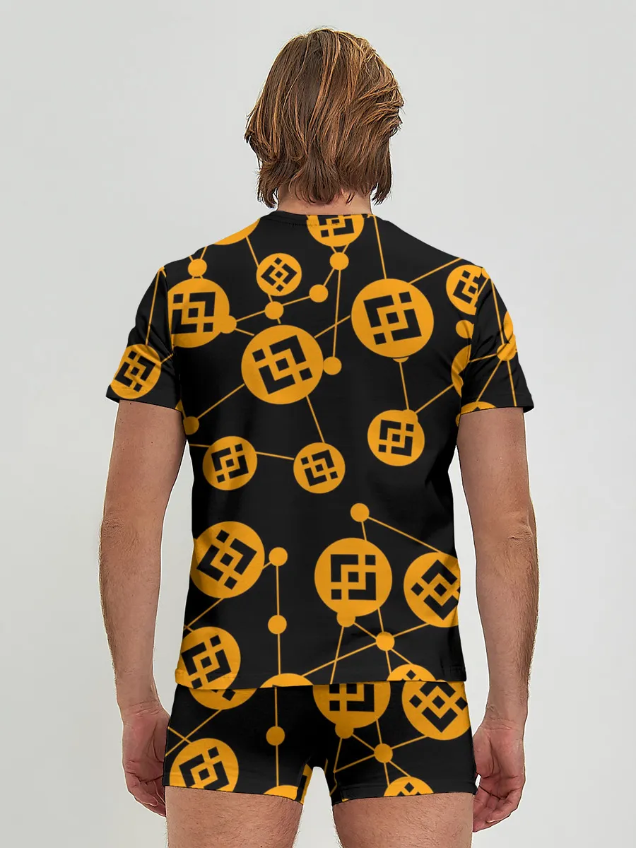 Мужские трусы с футболкой / BINANCE / БИНАНС / УЗОР