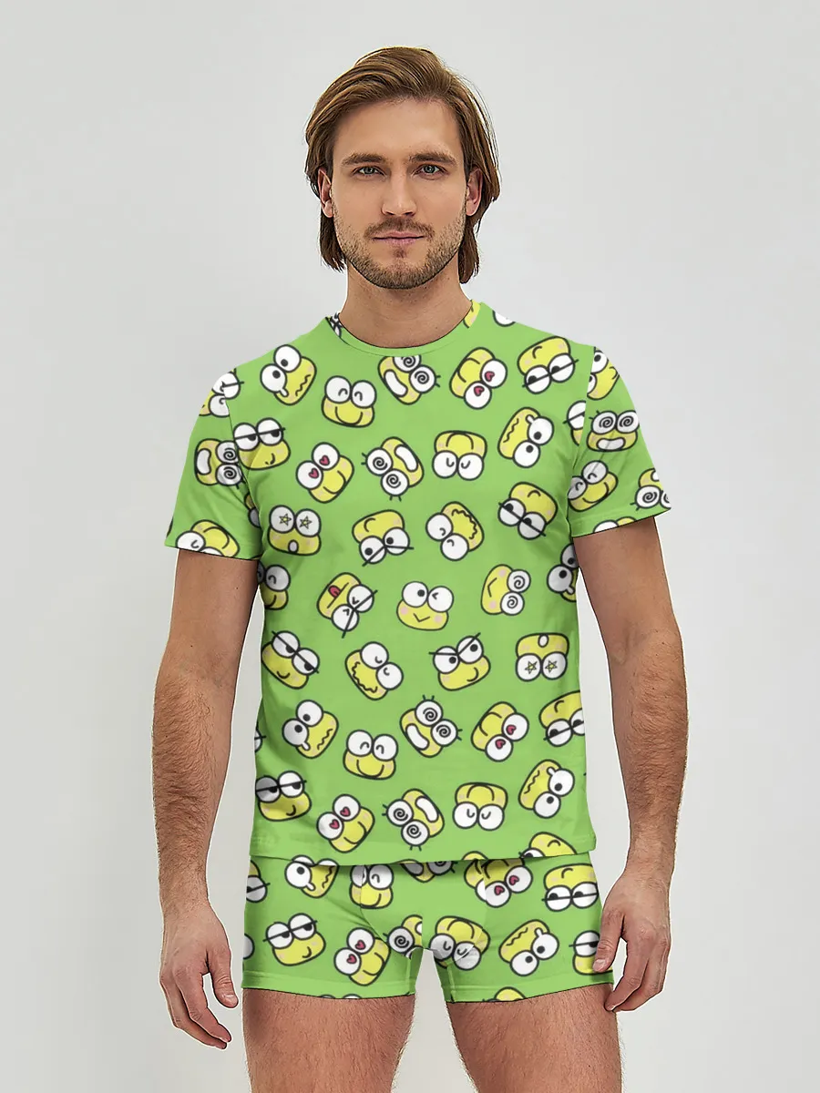 Мужские трусы с футболкой / Смайлы Лягушки