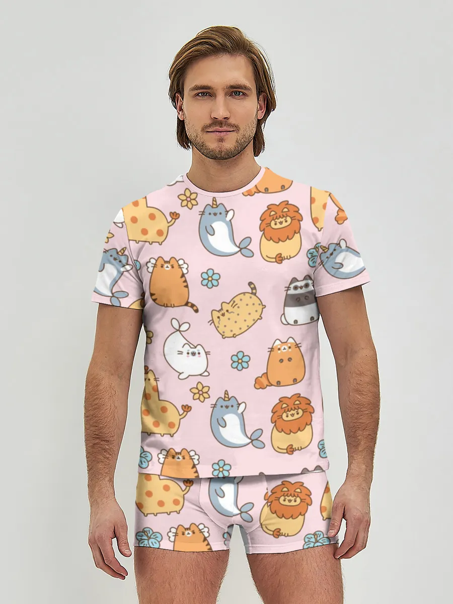 Мужские трусы с футболкой / Зверюшки