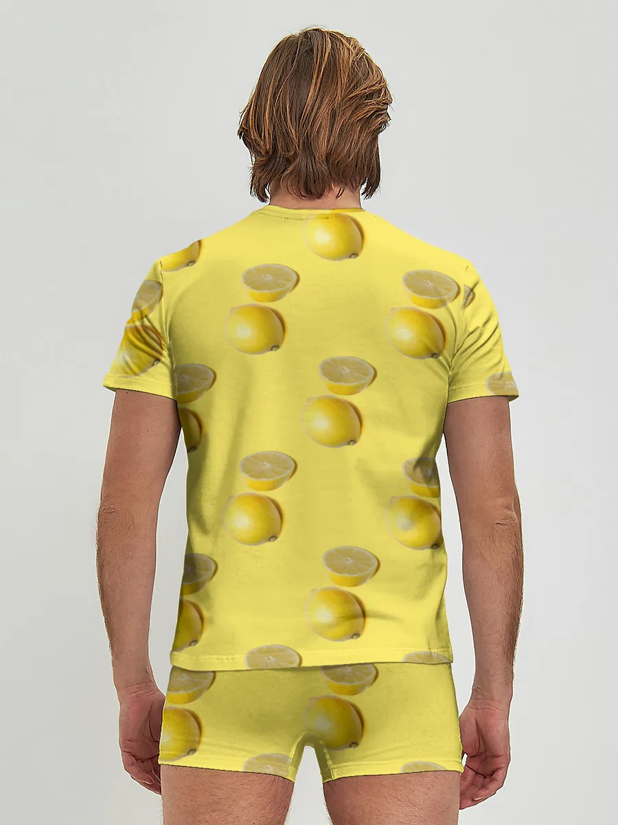 Мужские трусы с футболкой / Летние лимоны