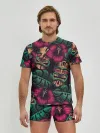Мужские трусы с футболкой / Тропический