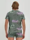 Мужские трусы с футболкой / Розовые орхидеи