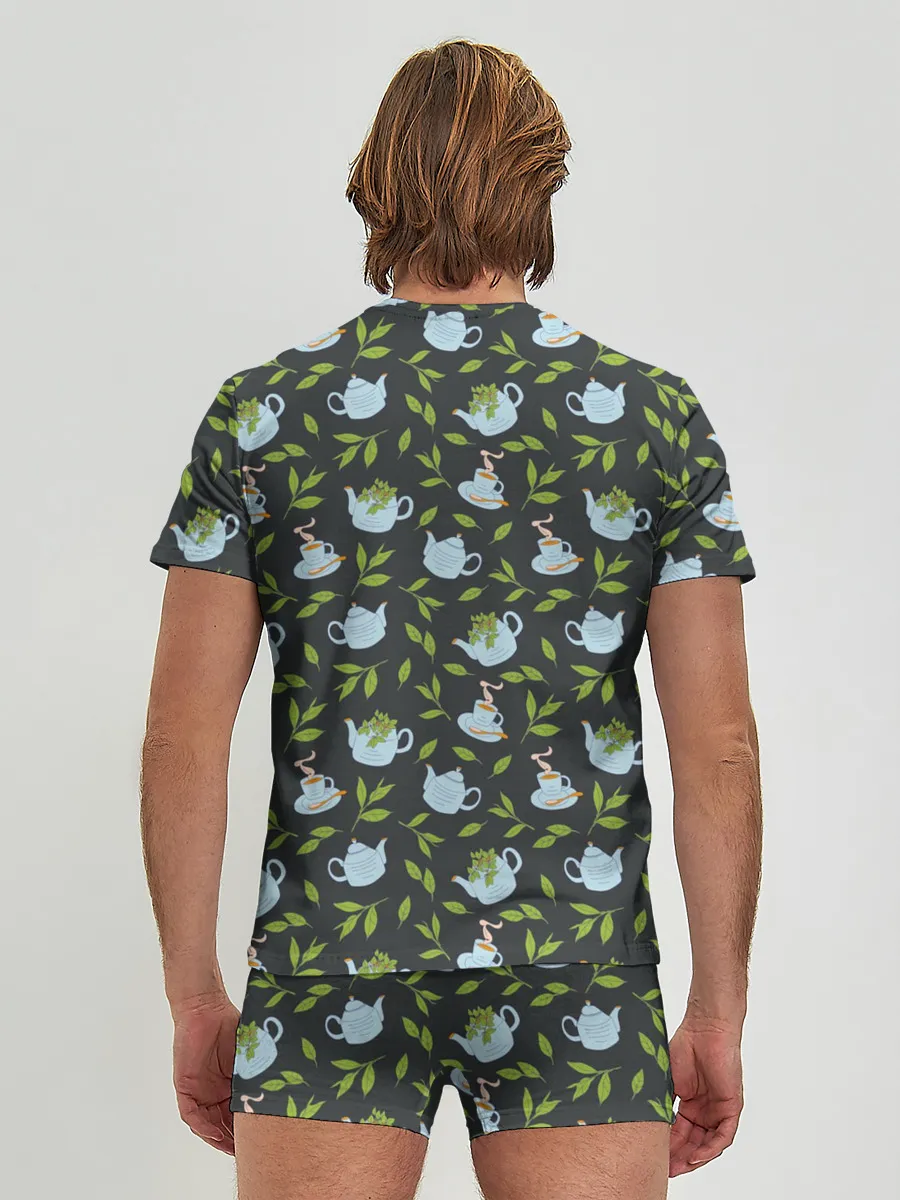 Мужские трусы с футболкой / Чай с мятой