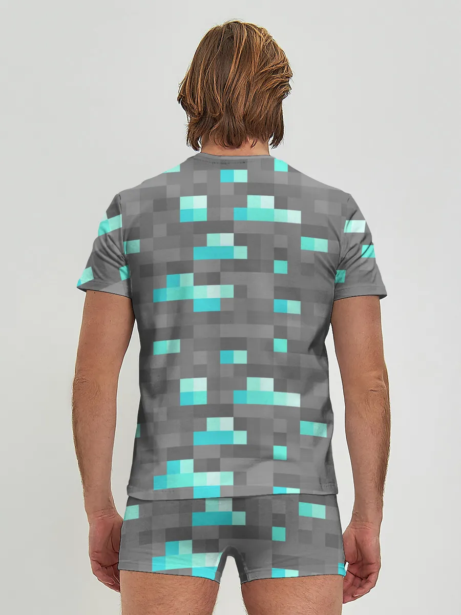 Мужские трусы с футболкой / Алмазы