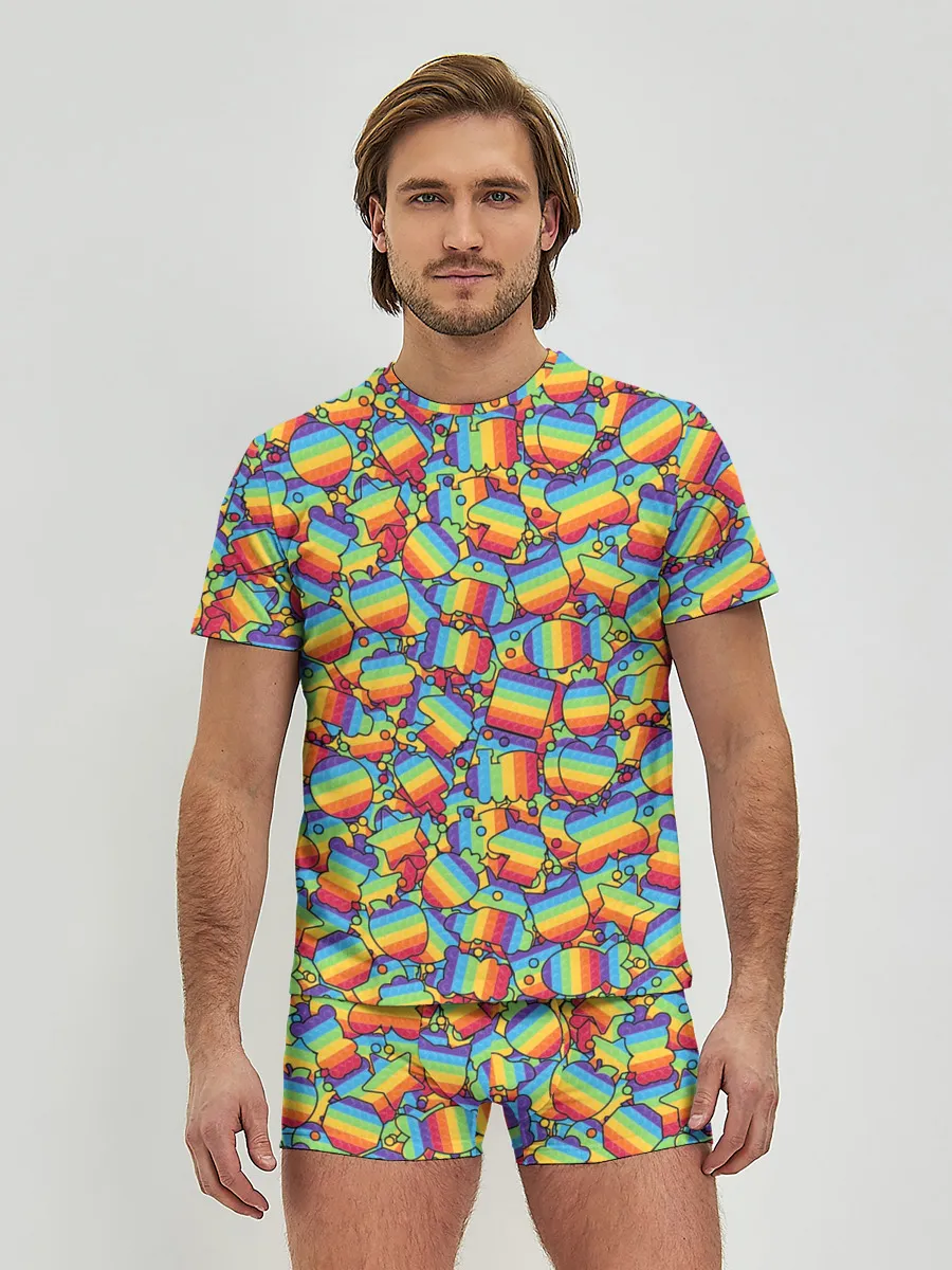 Мужские трусы с футболкой / POP IT МИКС | ПОП ИТ