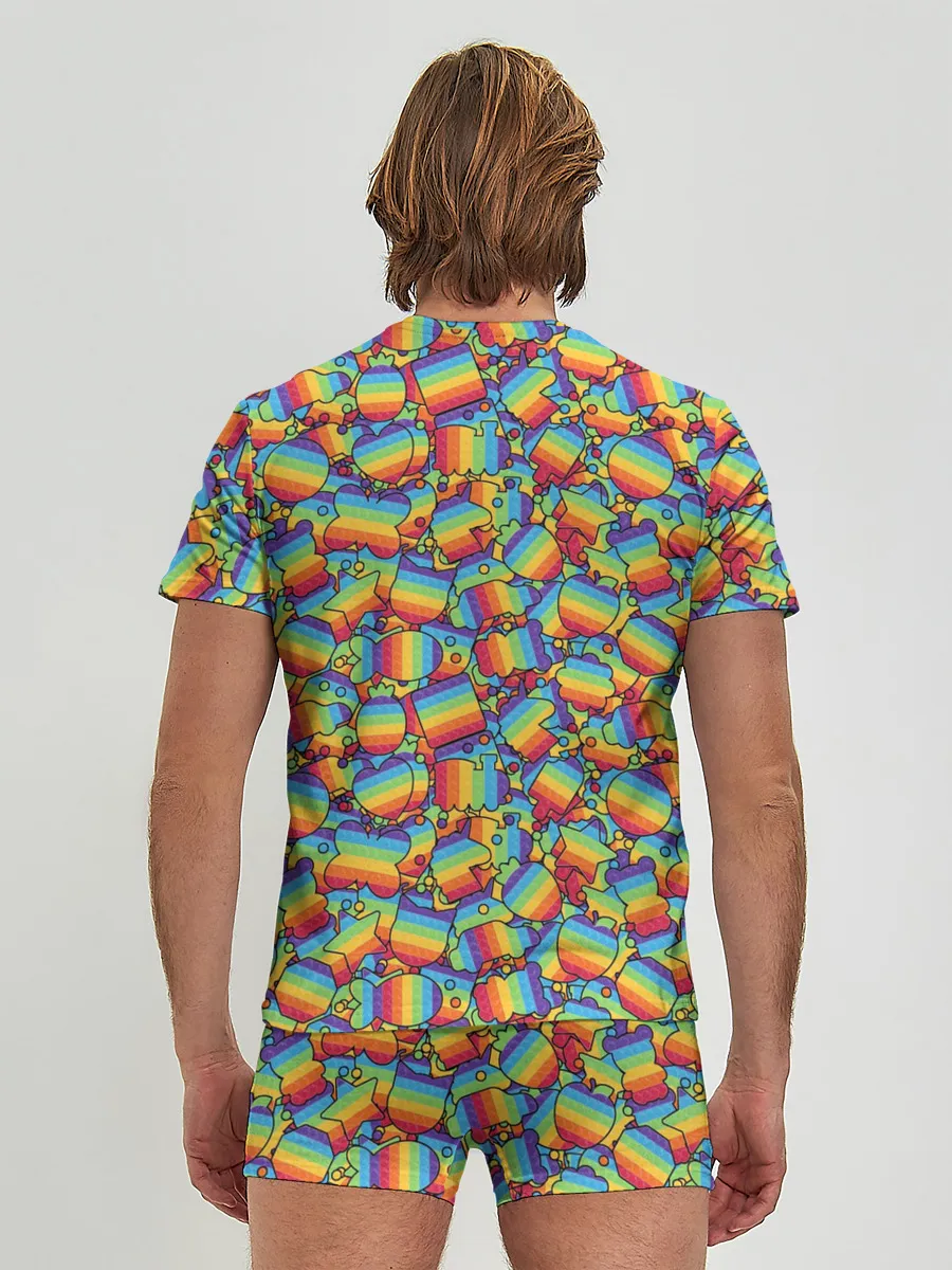 Мужские трусы с футболкой / POP IT МИКС | ПОП ИТ