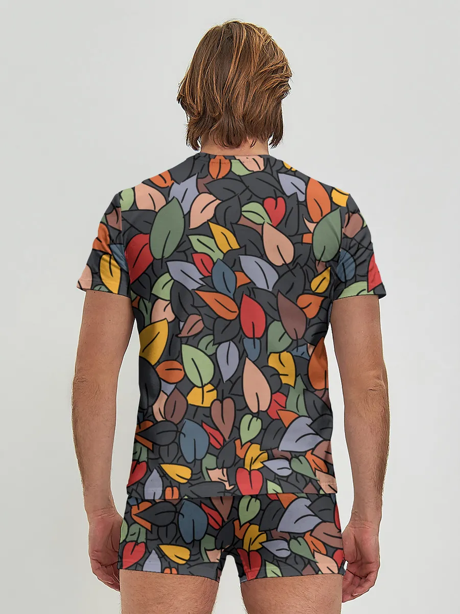 Мужские трусы с футболкой / Рисованная Осень