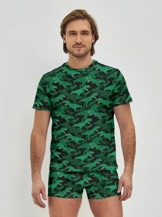 Мужские трусы с футболкой / Динозавры