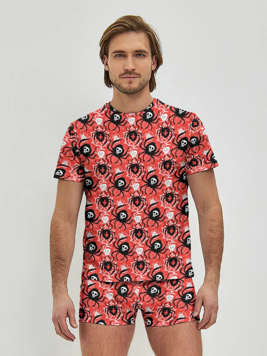 Мужские трусы с футболкой / Пауки