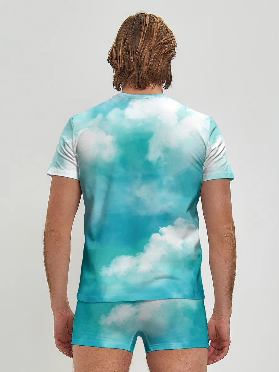 Мужские трусы с футболкой / Голубое Небо | Blue Sky