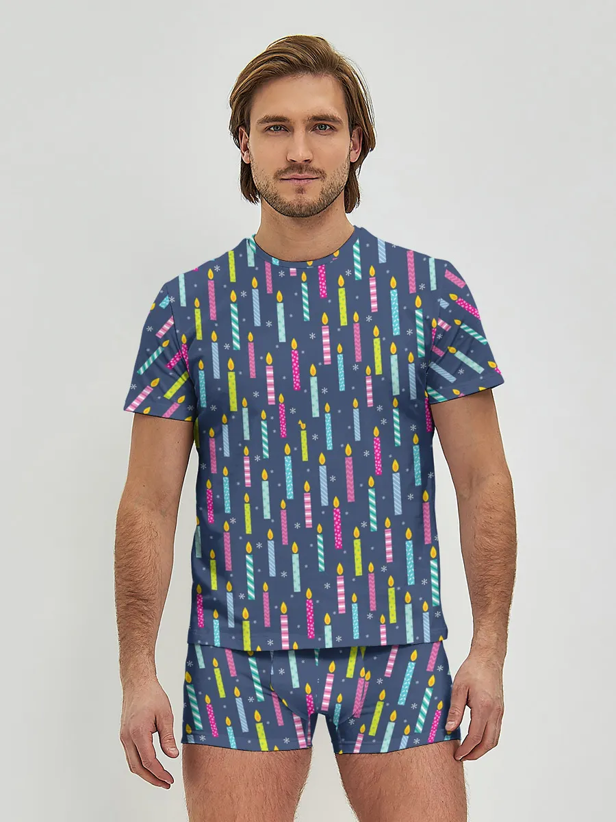 Мужские трусы с футболкой / Свечи