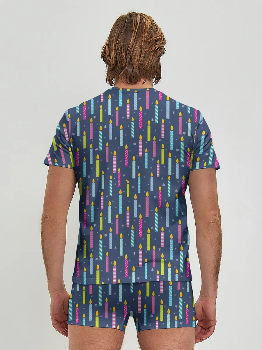 Мужские трусы с футболкой / Свечи