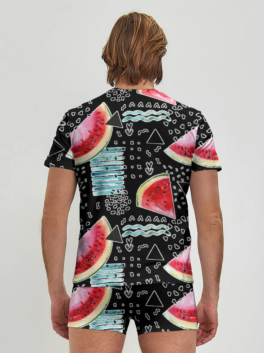 Мужские трусы с футболкой / сладкий арбуз