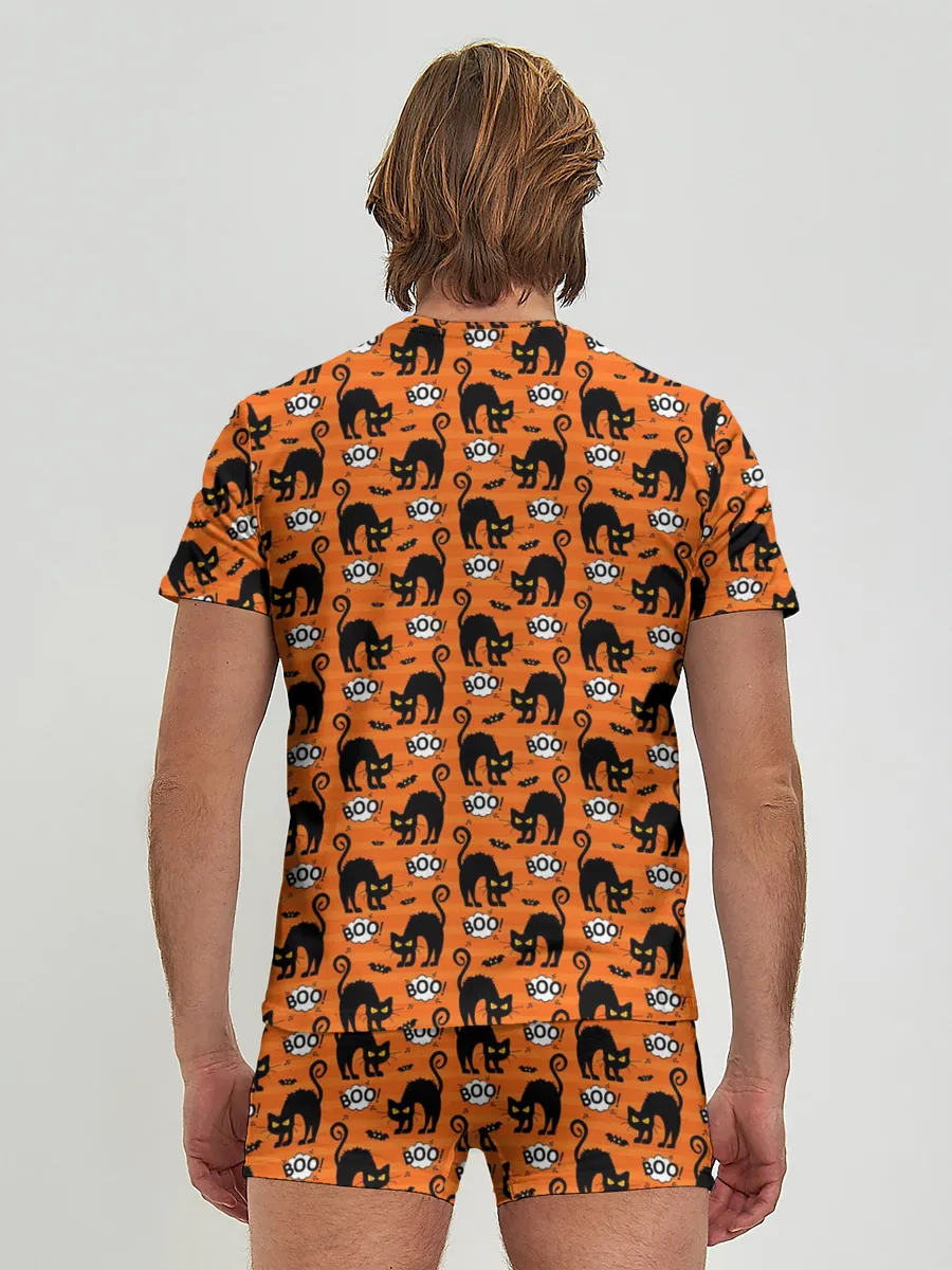 Мужские трусы с футболкой / Чёрная Кошка