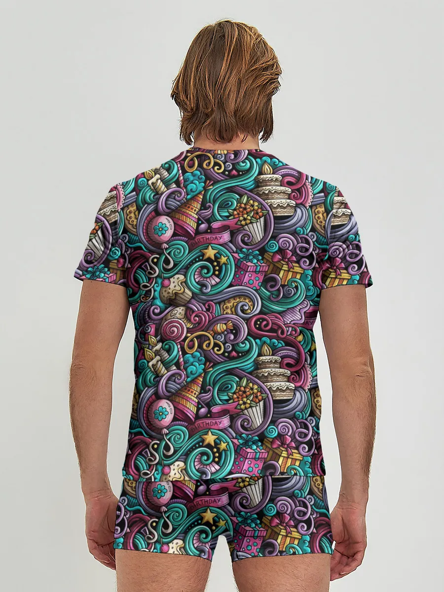 Мужские трусы с футболкой / Happy Birthday