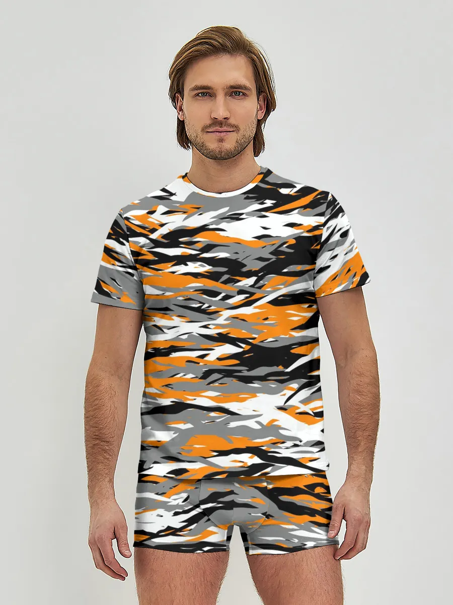 Мужские трусы с футболкой / Тигровый камуфляж