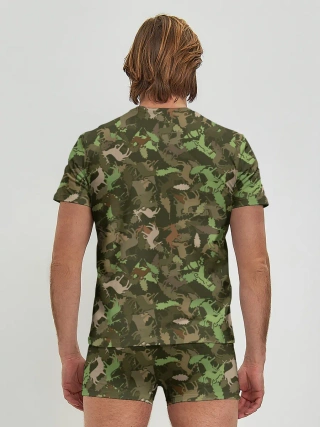 Мужские трусы с футболкой / Лоси в дубовом лесу