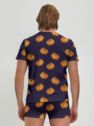 Мужские трусы с футболкой / Тыквенный