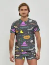 Мужские трусы с футболкой / Уютный Halloween