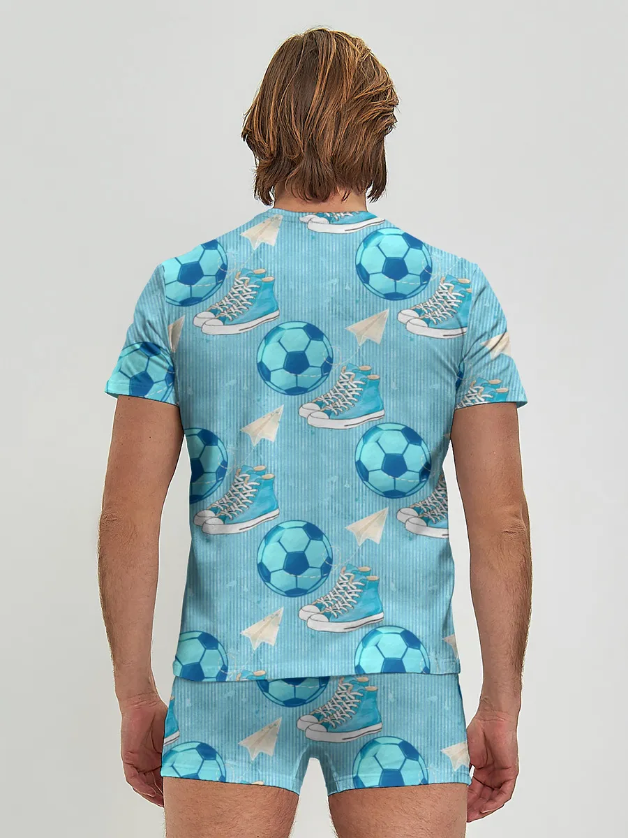 Мужские трусы с футболкой / Юный футболист