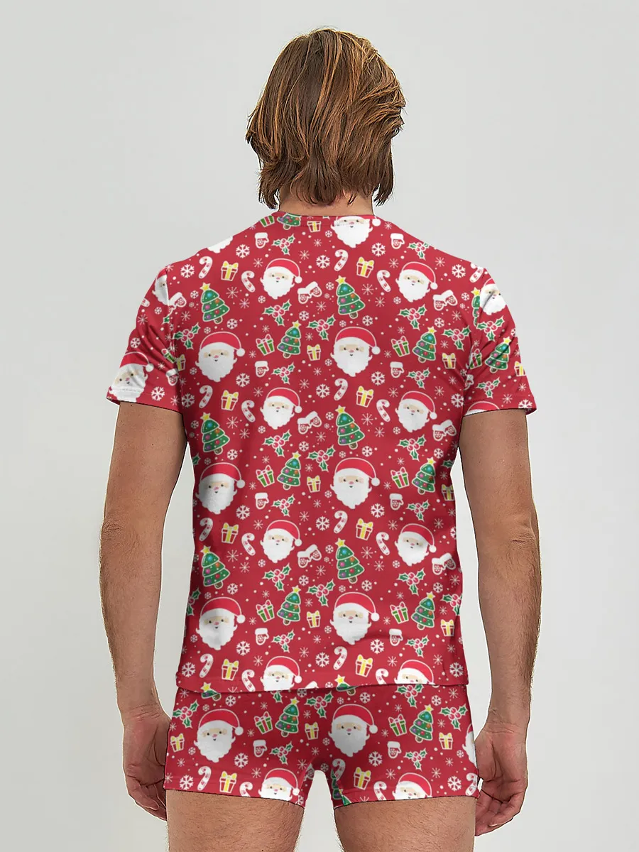 Мужские трусы с футболкой / Дед Мороз