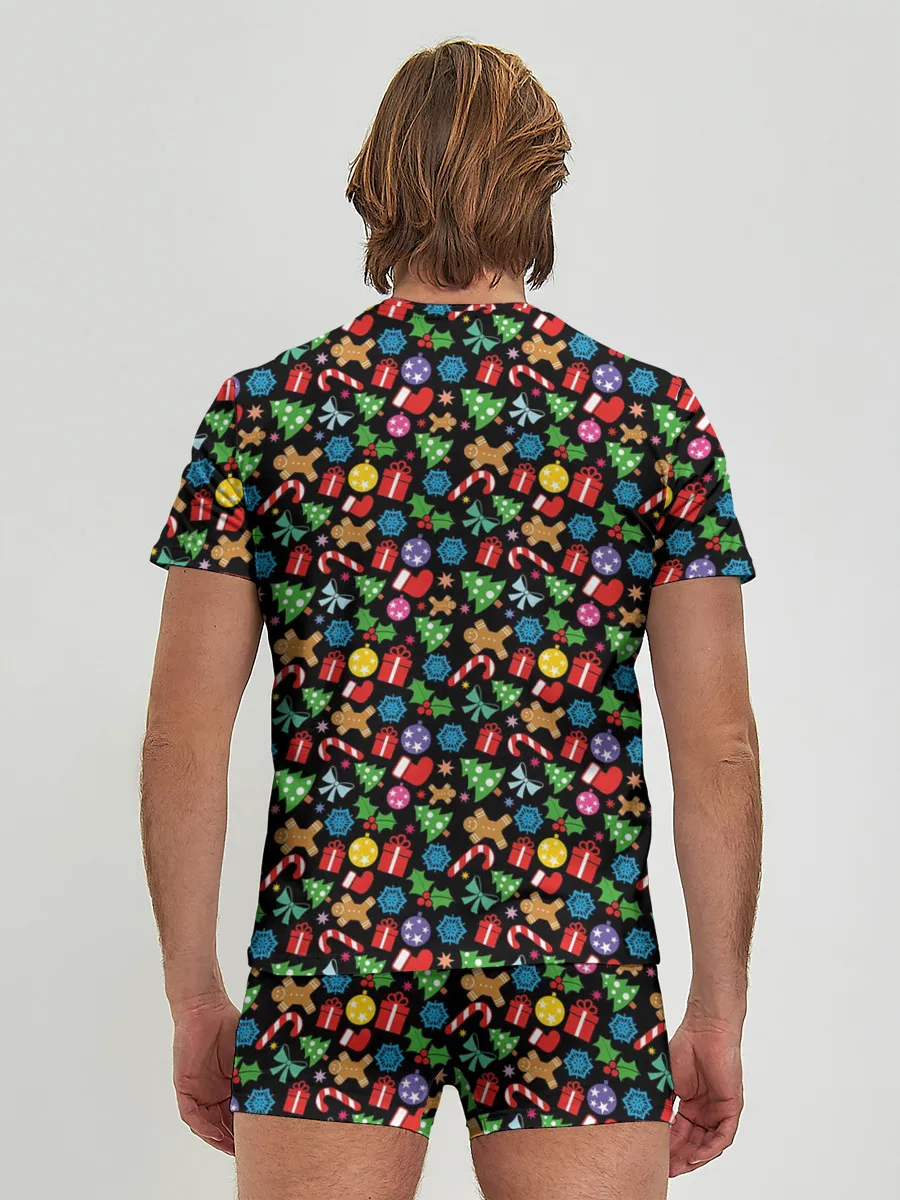 Мужские трусы с футболкой / Новогодне-Рождественская Символика