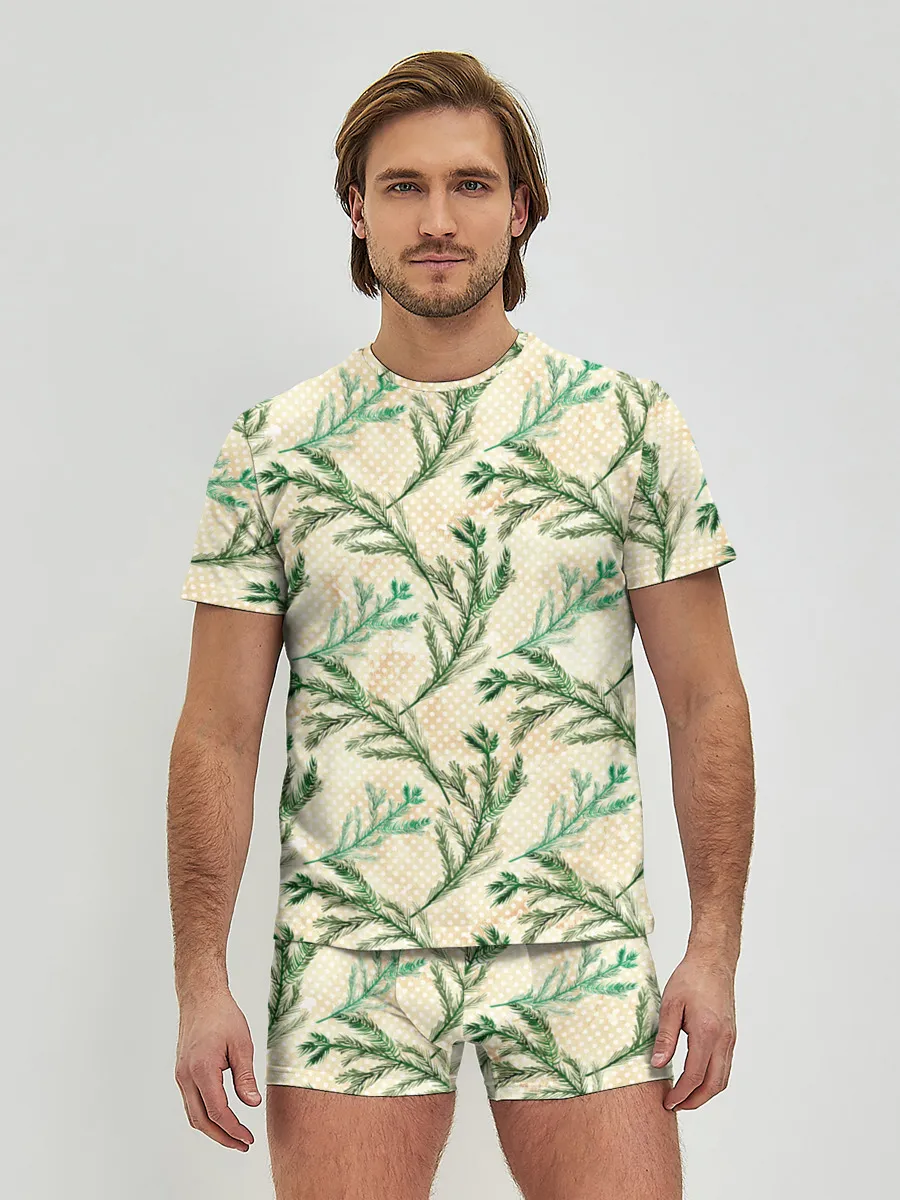 Мужские трусы с футболкой / Ель новогодняя