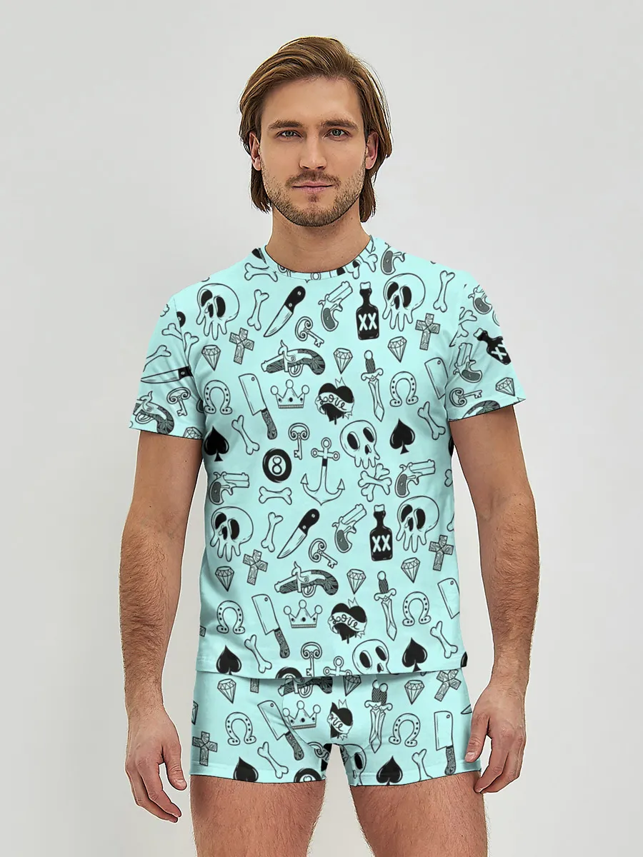 Мужские трусы с футболкой / SkullS