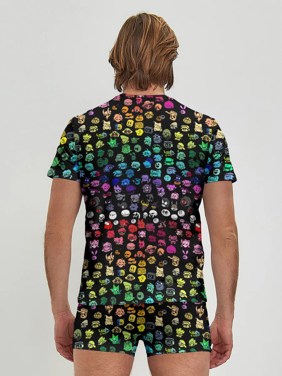 Мужские трусы с футболкой / ПЕРСОНАЖИ ИГРЫ FNF