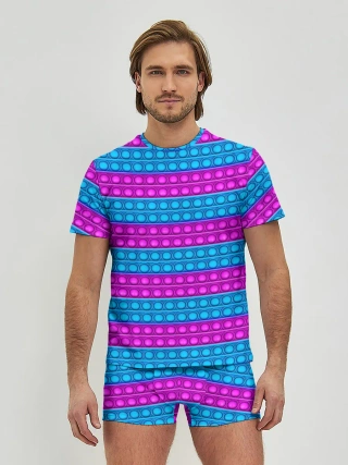 Мужские трусы с футболкой / АНТИСТРЕСС POP it | ПОП-ИТ