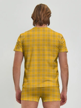 Мужские трусы с футболкой / Клетка N2