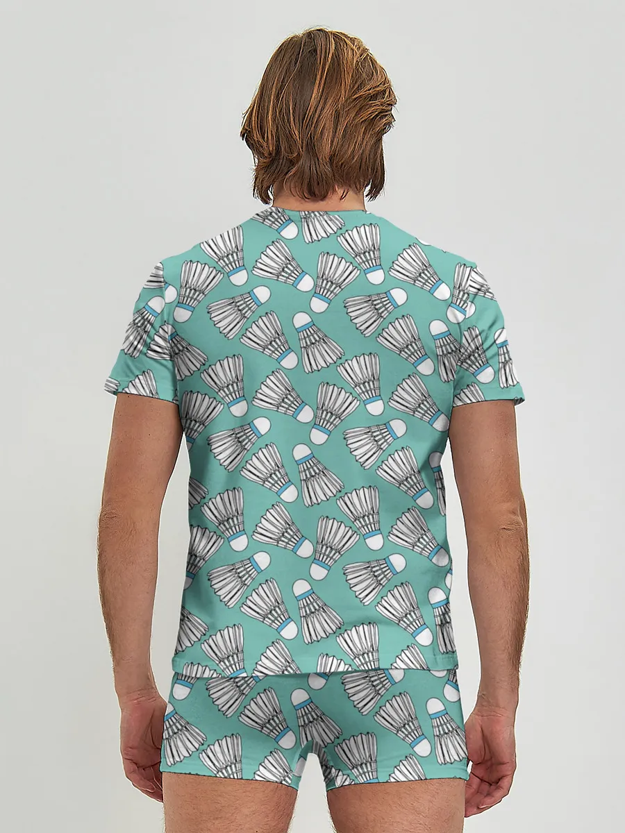 Мужские трусы с футболкой / Воланы на ментоловом