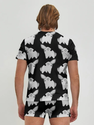 Мужские трусы с футболкой / Почитта в стиле manga