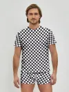 Мужские трусы с футболкой / Checkerboard