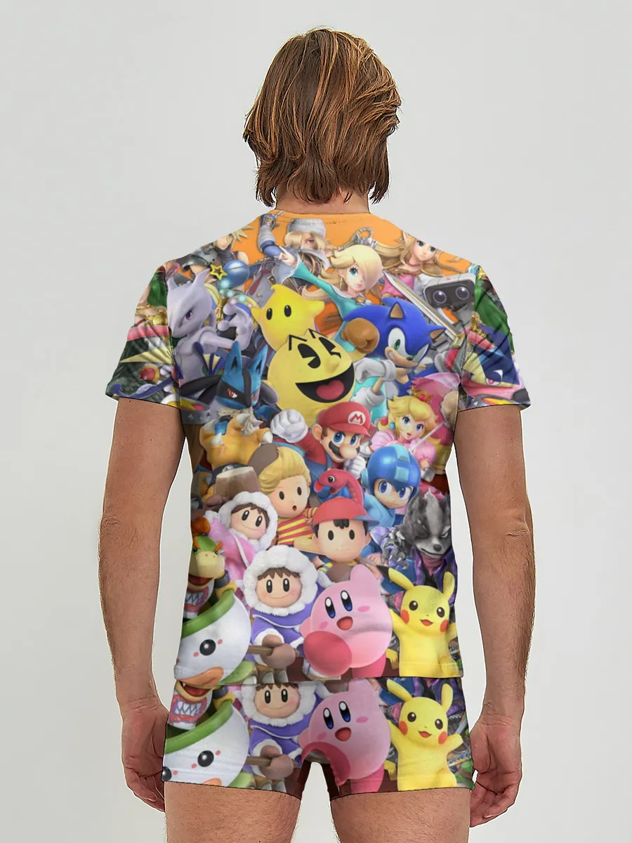 Мужские трусы с футболкой / Super Smash Bros